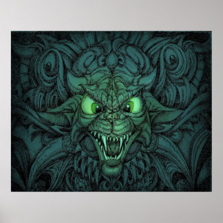 Psychedelische kat poster