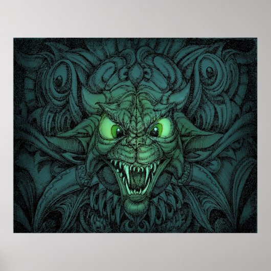 Psychedelische kat poster (Voorkant)