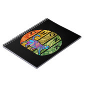 Psychedelische kat - Trippy Feline Art Notitieboek (Linkerzijde)