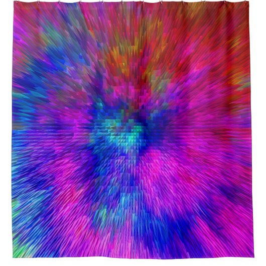 Psychedelische Kersplash...... Douchegordijn (Voorkant)