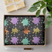 Psychedelische kikkers Veelkleurig tissue papier (Geschenk)