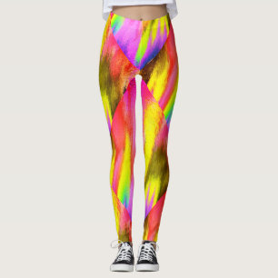 Psychedelische Kleurrijke Patroon Aerobe Workout Leggings