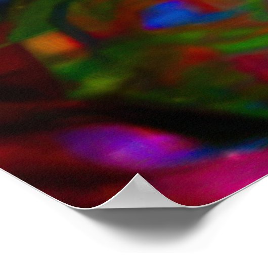 Psychedelische Konijnendraak in Neon Fantasy Poster (Hoek)