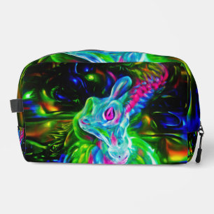 Psychedelische Konijnendraak in Neon Fantasy Toilettasje