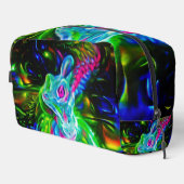 Psychedelische Konijnendraak in Neon Fantasy Toilettasje (Rechterhoek)