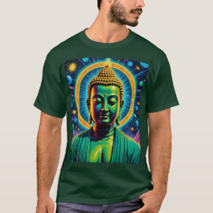Psychedelische Kosmische Boeddha Glow Shirt