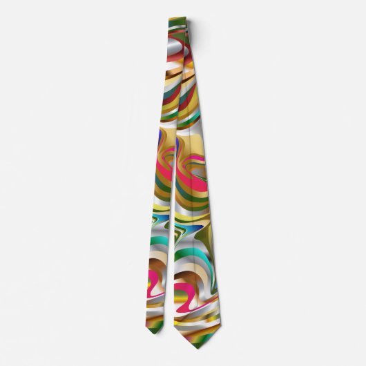 Psychedelische kravate stropdas (Achterkant)