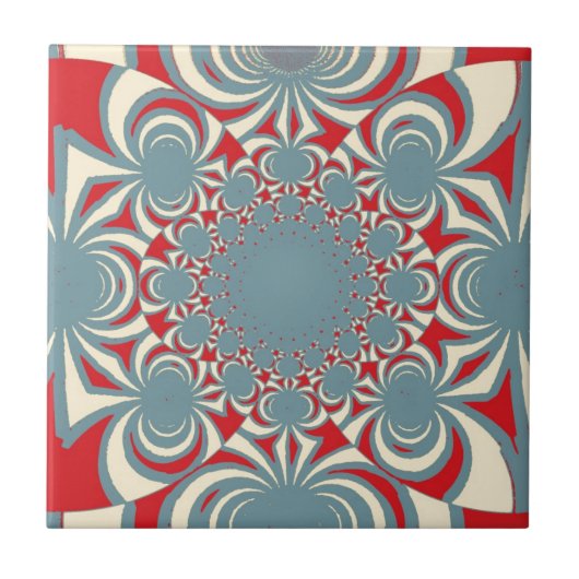psychedelische kunst tegeltje (Voorkant)
