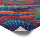 Psychedelische landschapsreis poster (Hoek)