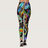 Psychedelische Leggings voor vrouwen (Achterkant)