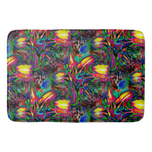 Psychedelische lelies... badmat