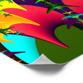 Psychedelische Mandelbrot Poster (Hoek)