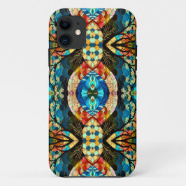 PSYCHEDELISCHE MODERNE ELEGANTE JAPANSE STIJL iPhone 11 HOESJE