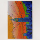 Psychedelische NYC: EmpStBldg #3 Legpuzzel (Verticaal)