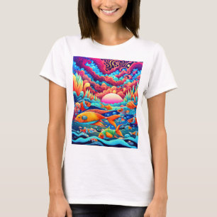 Psychedelische Oceaan T-shirt