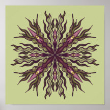 Psychedelische Oog Plant - Surreal Botanisch Manda