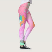 Psychedelische Oosterse Symmetrie Abstracte Kunst Leggings (Rechts)