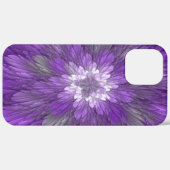 Psychedelische Paarse Bloem Abstracte Fractale Kun Case-Mate iPhone Case (Achterkant (horizontaal))