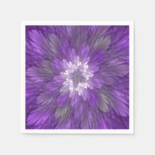 Psychedelische Paarse Bloem Abstracte Fractale Kun Servet