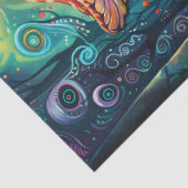 Psychedelische paddenstoelen Decoupage Tissuepapier (Detail)