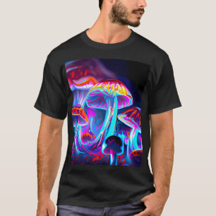 Psychedelische paddenstoelen t-shirt