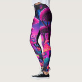 Psychedelische paddenstoelenbos Leggings - Trippy (Links)