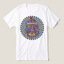 Psychedelische paddenstoelenwerveling Unisex-T-shi