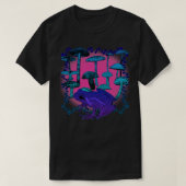 Psychedelische Paddestoel Kikker Trippy Kleurrijke T-shirt (Design voorkant)