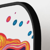 Psychedelische paddestoelen Pickleball Paddle (Links Detail)