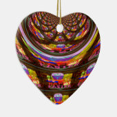 Psychedelische Pasen Kaleidoscoop Art Print Keramisch Ornament (Rechts)