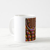 Psychedelische Pasen Kaleidoscoop Art Print Koffiemok (Voorkant links)