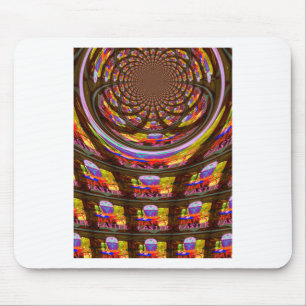 Psychedelische Pasen Kaleidoscoop Art Print Muismat