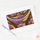 Psychedelische Pasen Kaleidoscoop Art Print Rechthoekige Sticker (Envelop)