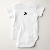 Psychedelische Pompoen Hart Baby Bodysuit (Achterkant)