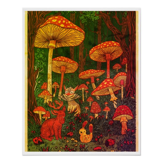 Psychedelische poster perfect poster (Voorkant)