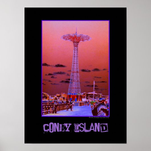 Psychedelische Poster van Parachute Jump (Voorkant)