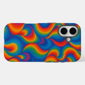 Psychedelische regenbooggolven Case-Mate iPhone case (Achterkant (horizontaal))