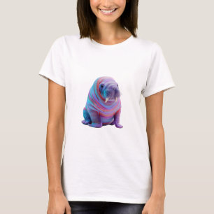 Psychedelische Regenboogsterrenstelsel Walrus Vrou T-shirt
