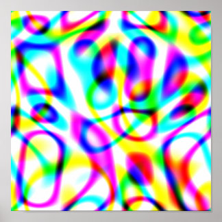 Psychedelische Reis Snaar Poster