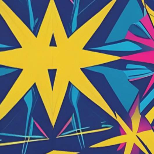 Psychedelische Retro Caleidoscoop Peel en Stick Behang (Zoom)