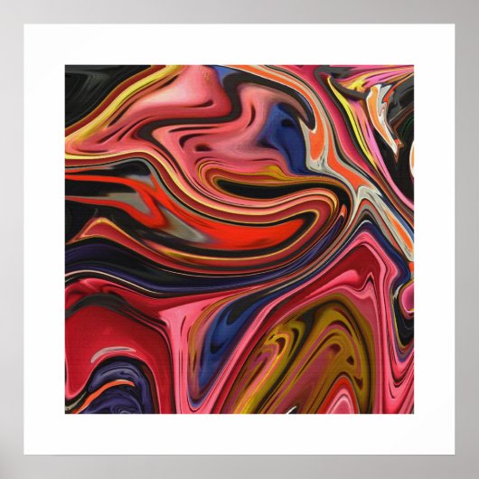 Psychedelische retro poster (Voorkant)