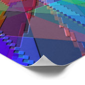 Psychedelische ruimteschip.... poster (Hoek)