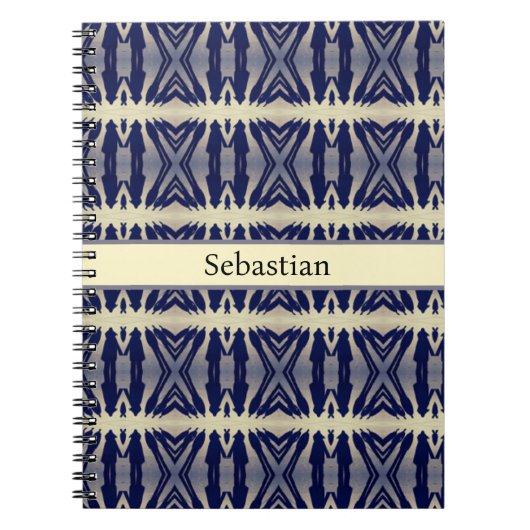 Psychedelische Schaduw Mensen in de Marine, op maa Notitieboek (Voorkant)
