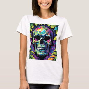 Psychedelische schedel 1 t-shirt