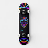 Psychedelische Schedel Skateboard