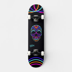 Psychedelische Schedel Skateboard 