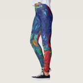 Psychedelische Schrift RUN UW RACE Custom Leggings (Links)