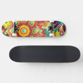 Psychedelische Skateboarddeck Skateboard (Horizontaal)