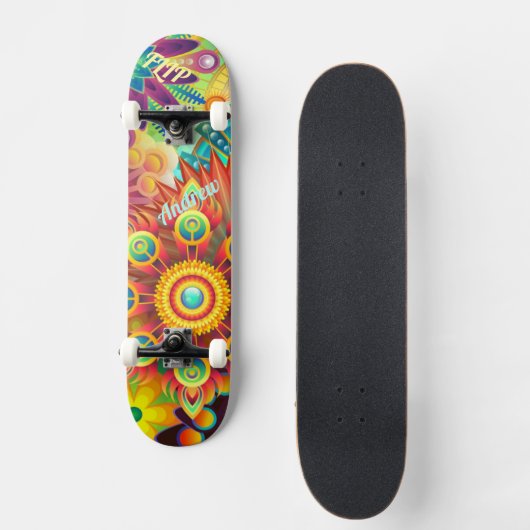 Psychedelische Skateboarddeck Skateboard (Voorkant)