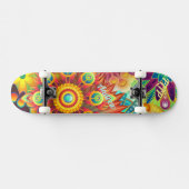 Psychedelische Skateboarddeck Skateboard (Horizontaal)
